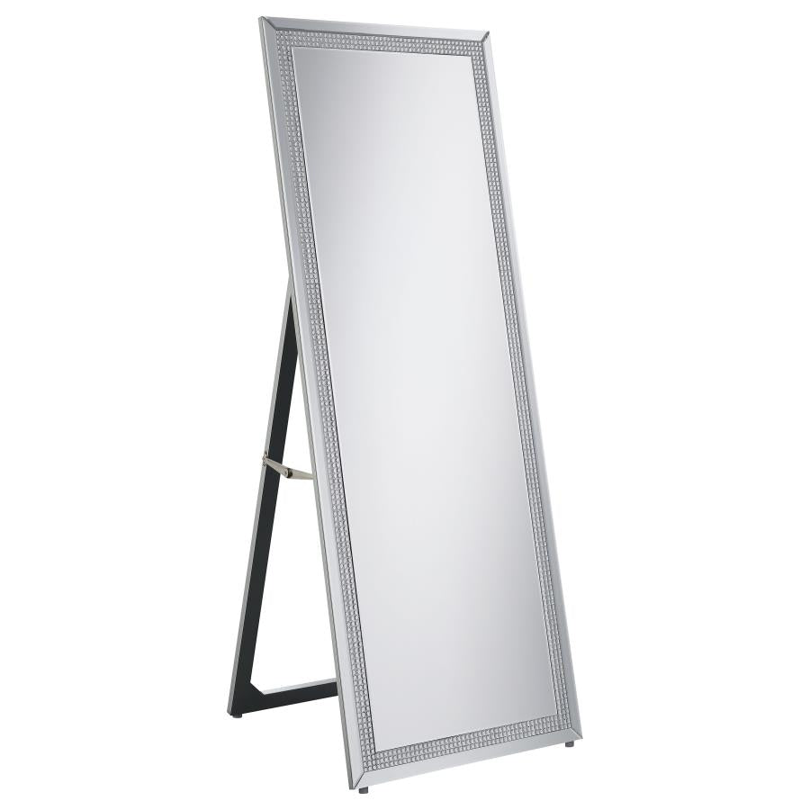 Tall Mirror 24 x 64 Inch Full Length Standing Mirror Silver