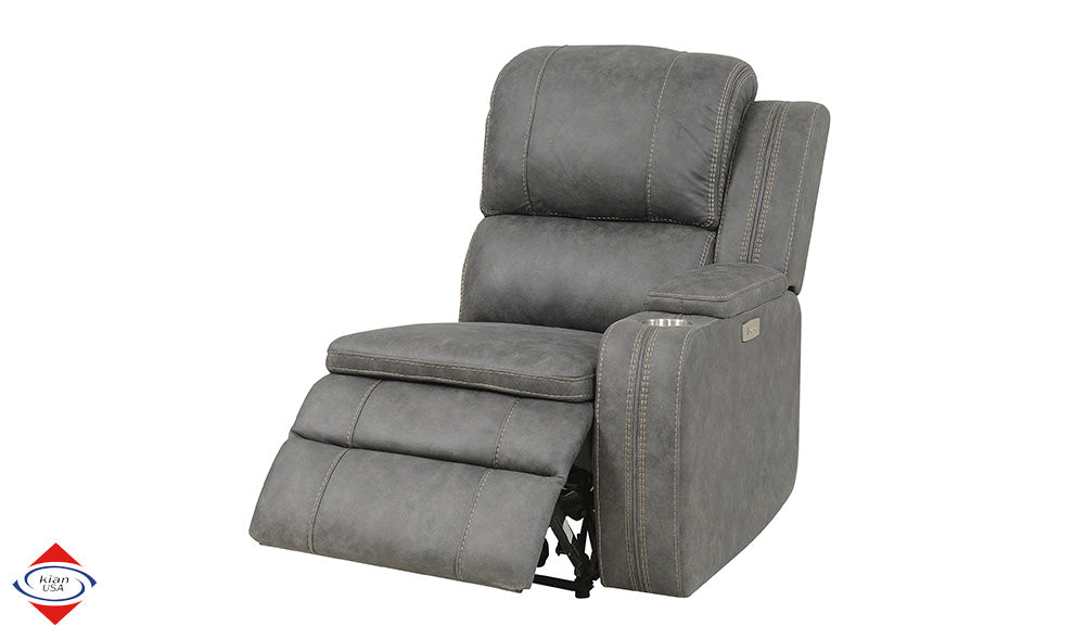 Sectional Power Recliner with USB Ports