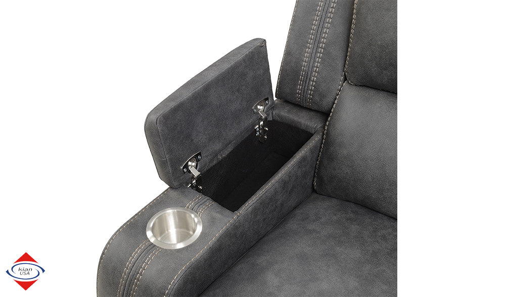 Sectional Power Recliner with USB Ports