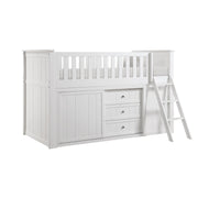 Galen-(6) Low Loft Bunk with Bookcase and 2 Dressers image