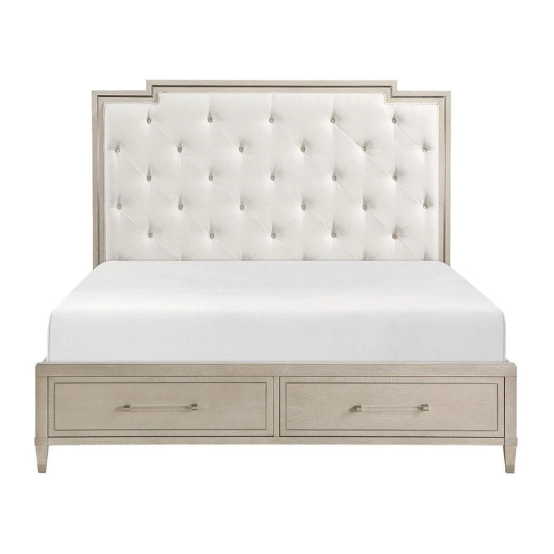 Genoa California King & Eastern King Platform Bed with Footboard Storage image