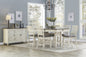 7PC Dining Set White