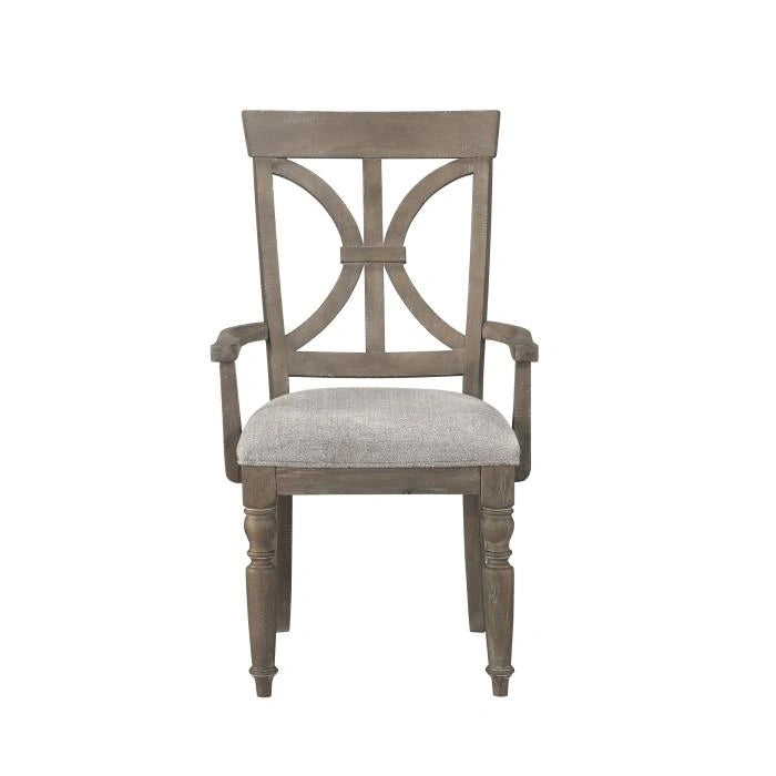 Cardano Arm Chair in Light Brown(Set of 2)