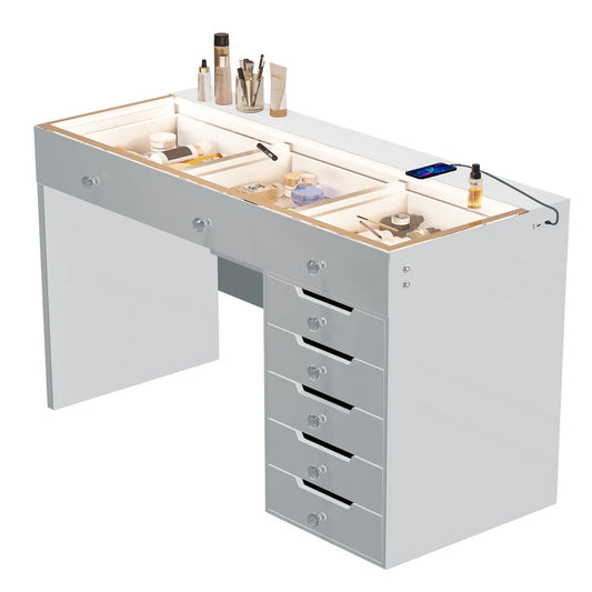 Vanity Desk - 8 Storage Drawers