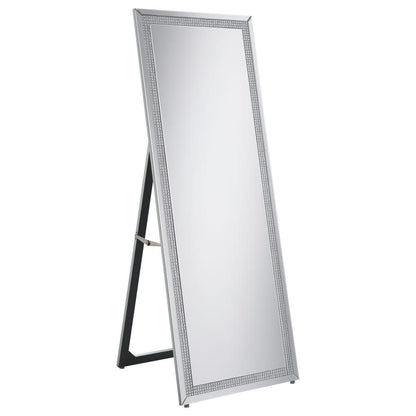 Tall Mirror 24 x 64 Inch Full Length Standing Mirror Silver