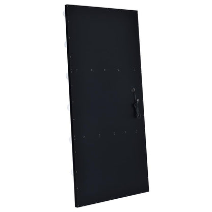 32 x 71 Inch Floor Mirror LED Lighting Black Gloss