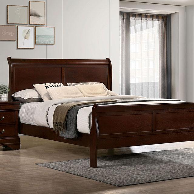LOUIS PHILIPPE E.King Bed, Cherry
