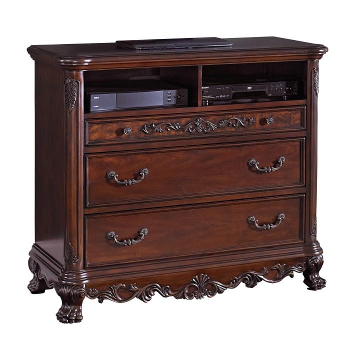 Deryn Park Queen Poster Bed in Cherry 2243-1