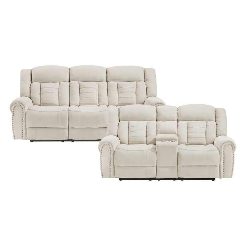 Nutmeg-2pc Set: Sofa, Love image