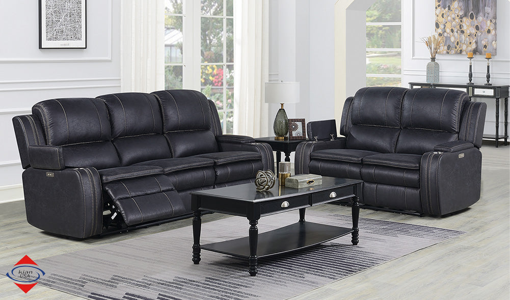 Sofa and Loveseat Recliners with USB Ports