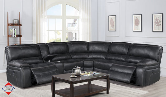 Sectional Power with USB Port Black