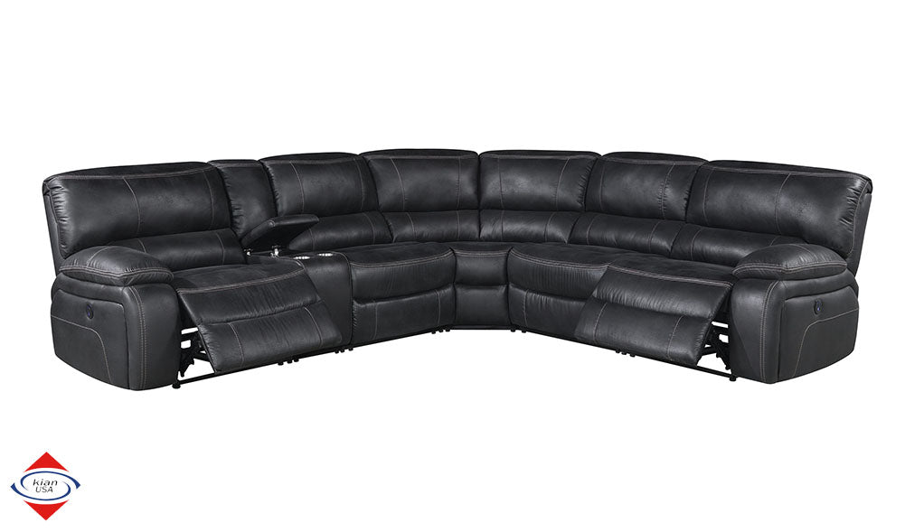 Sectional Power with USB Port Black