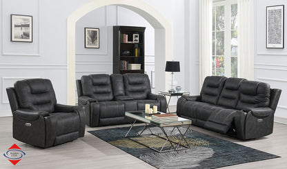 Sofa and Loveseat Power Recliner with USB Ports 2pc