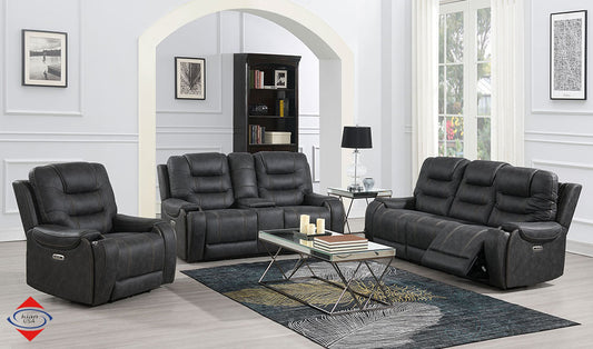Sofa and Loveseat Power Recliner with USB Ports 2pc