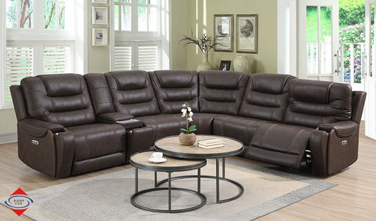 Power Sectional with USB Ports