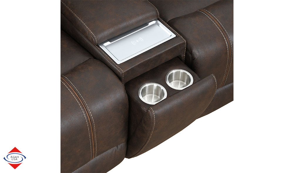 Power Sectional with USB Ports