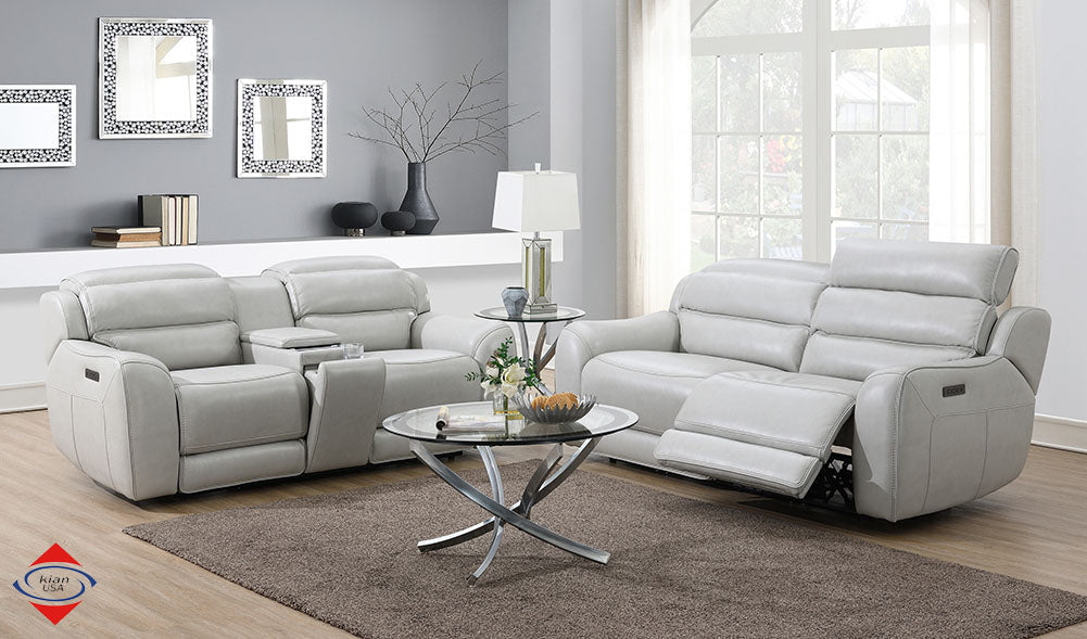 Power Sofa and Loveseat with USB Ports