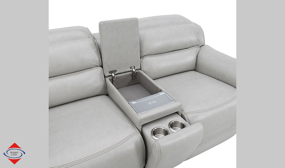 Power Sofa and Loveseat with USB Ports